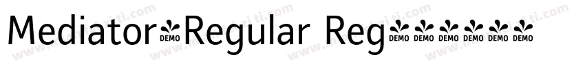 Mediator-Regular Reg字体转换